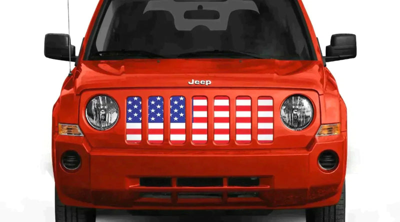 American Flag Jeep Grille Insert - 4 Low Lifestyle