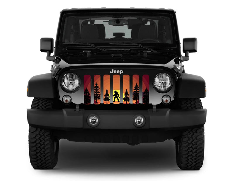 Bigfoot Orange Jeep Grille Insert - 4 Low Lifestyle