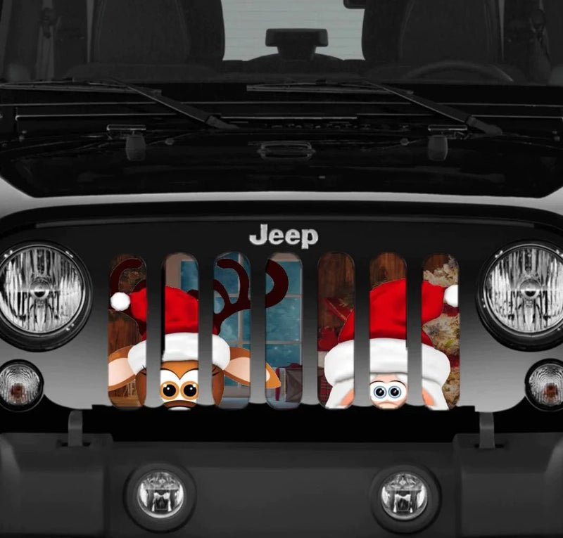 Festive Christmas Jeep Grille Insert - 4 Low Lifestyle