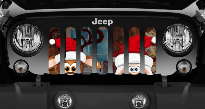 Festive Christmas Jeep Grille Insert - 4 Low Lifestyle