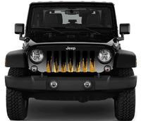 Gold Christmas Tree Festive Grille Insert for Jeep - 4 Low Lifestyle