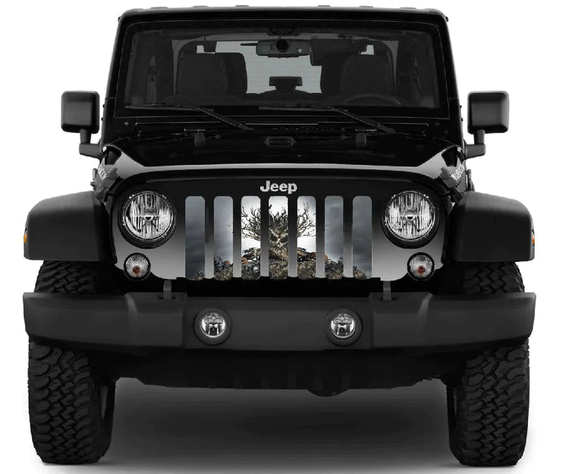 Halloween Spooky Jeep Grille Insert - 4 Low Lifestyle