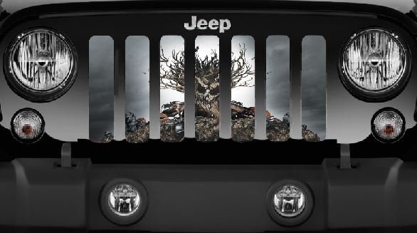 Halloween Spooky Jeep Grille Insert - 4 Low Lifestyle