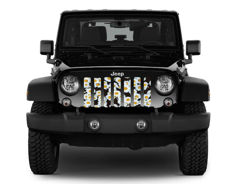 Jeep Grille Insert-Daisy Flowers - 4 Low Lifestyle