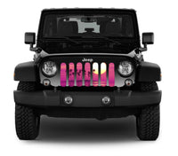 Jeep Grille Insert-Pink Beach Sunset - 4 Low Lifestyle