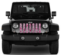 Jeep Grille Insert-Pink Leopard Print - 4 Low Lifestyle