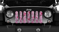 Jeep Grille Insert-Pink Leopard Print - 4 Low Lifestyle