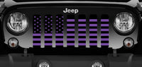 Jeep Grille Insert-Purple and Black American Flag - 4 Low Lifestyle