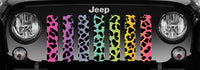 Jeep Grille Insert-Rainbow Cheetah Print - 4 Low Lifestyle