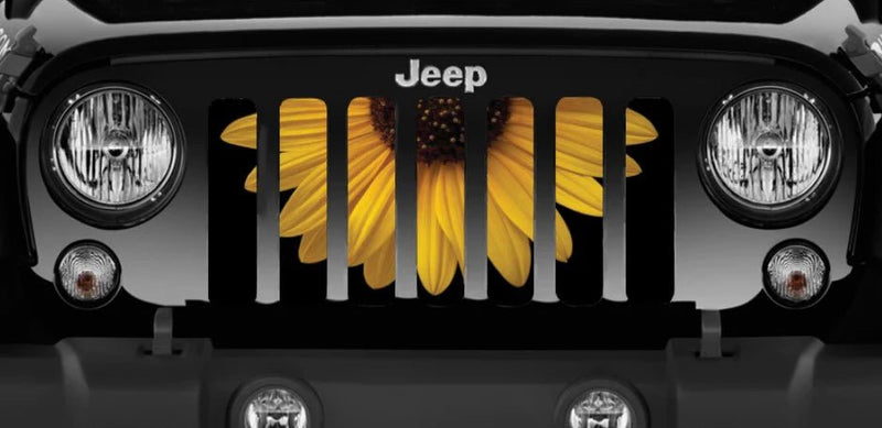 Jeep Grille Insert-Sunflower Surprise - 4 Low Lifestyle