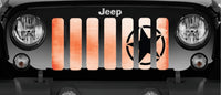 Oscar Mike Ombre Orange Jeep Grille Insert - 4 Low Lifestyle