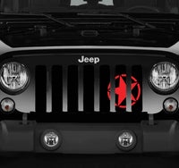 Oscar Mike Red Wrangler Grille Insert - 4 Low Lifestyle