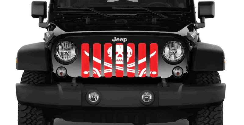 Platinum Shiver Me Timbers! Jeep Grille Inserts - 4 Low Lifestyle