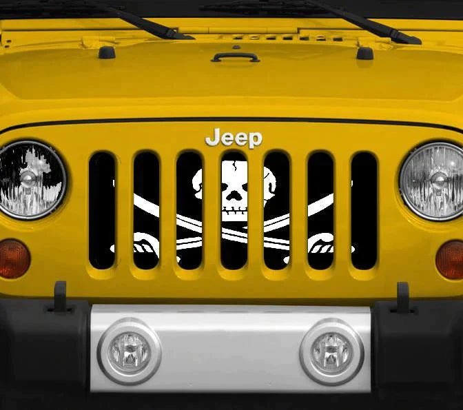 Platinum Shiver Me Timbers! Jeep Grille Inserts - 4 Low Lifestyle