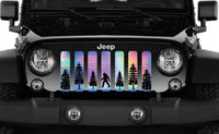 Rainbow Sasquatch Bigfoot Jeep Grille Insert - 4 Low Lifestyle