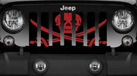 Red Pirate Jeep Grille Insert - 4 Low Lifestyle