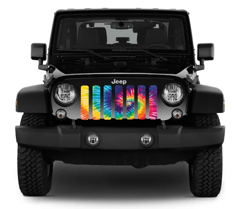 Retro Tye-Dye Jeep Grille Insert - 4 Low Lifestyle