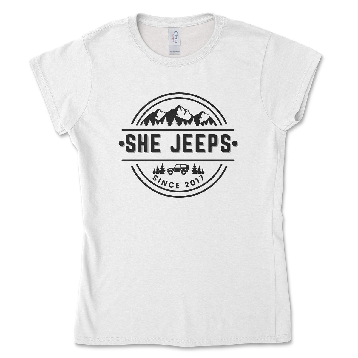 She Jeeps Women's Fit Tee - 4 Low Lifestyle