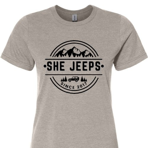 She Jeeps Women's Fit Tee - 4 Low Lifestyle